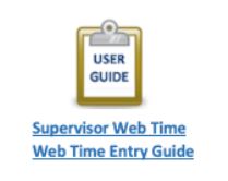 Supervisor Web Time/Web Time Entry Guide logo